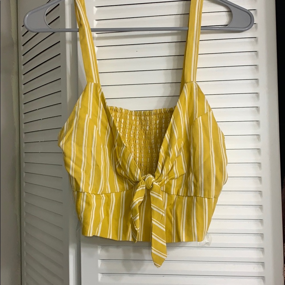 Yellow Crop top